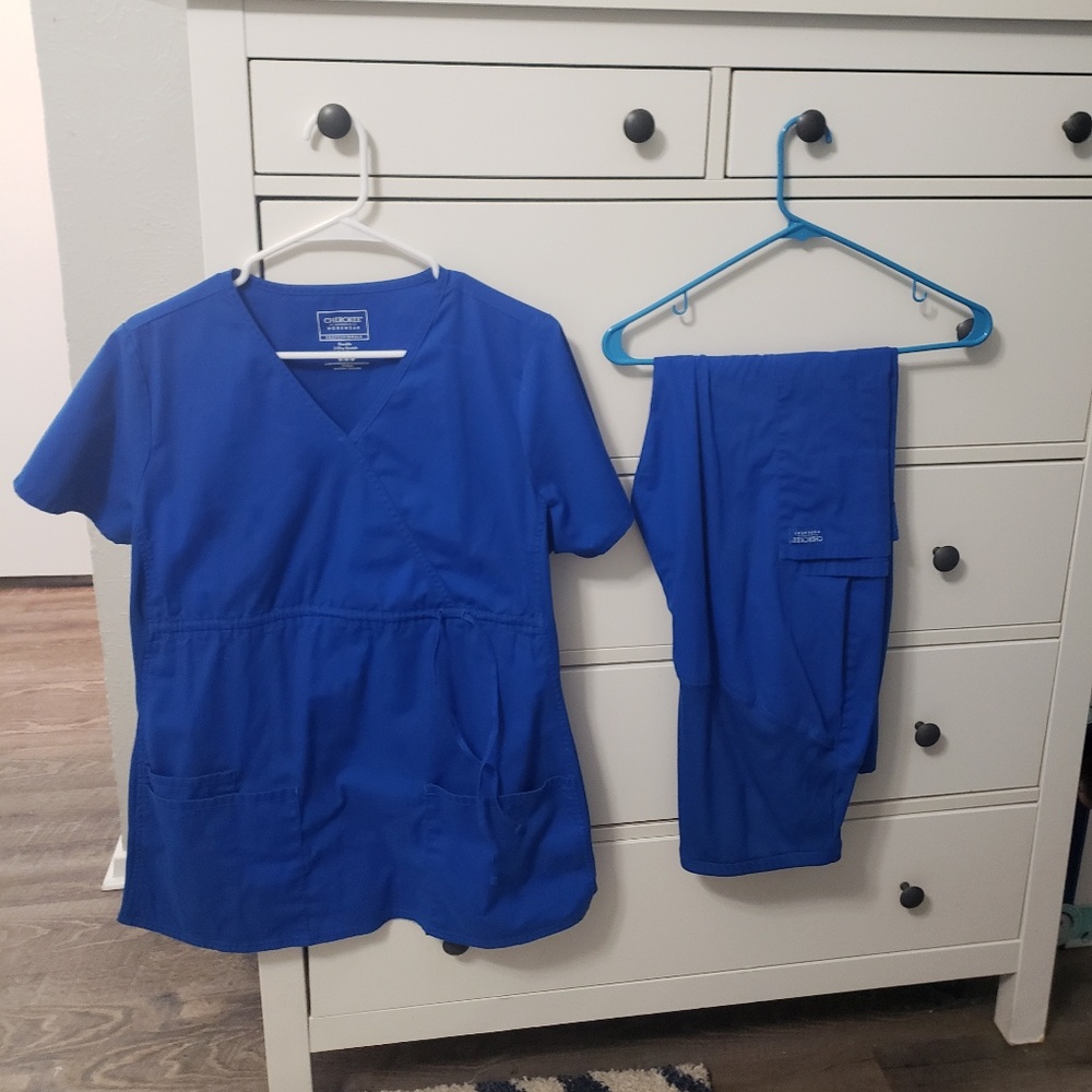 Cherokee royal blue materinty scrubs
